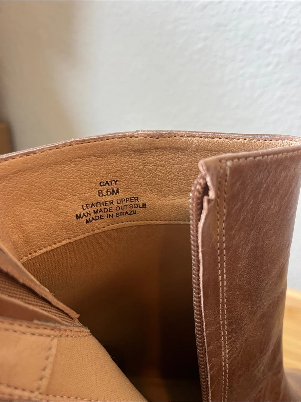 Matisse Tan Caty Pointed-Toe Leather Ankle Booties - Picture 3 of 5